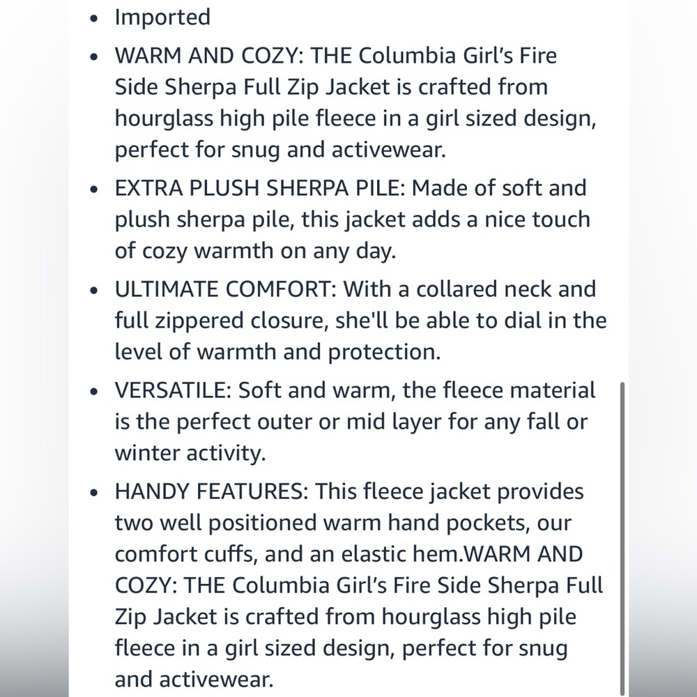 Columbia Kids' Blue Fleece Jacket - Picture 7 of 8